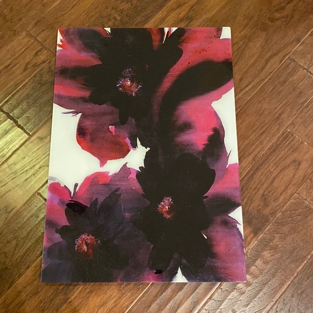 Fuchsia Black wall hanging decor dark purple & white IKEA picture​​ - Picture 2 of 8